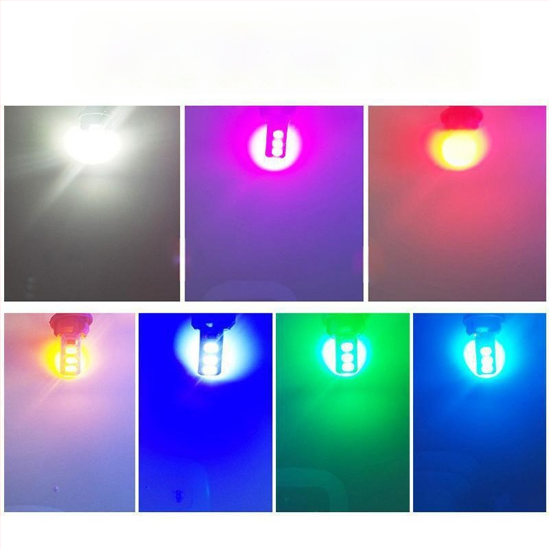 LED T10 įterptas burbulas platus indikatorius šviesos sunkvežimiams, 12-24V, 3W, 0.2A, vidaus skaityimui ir numerio apšvietimui