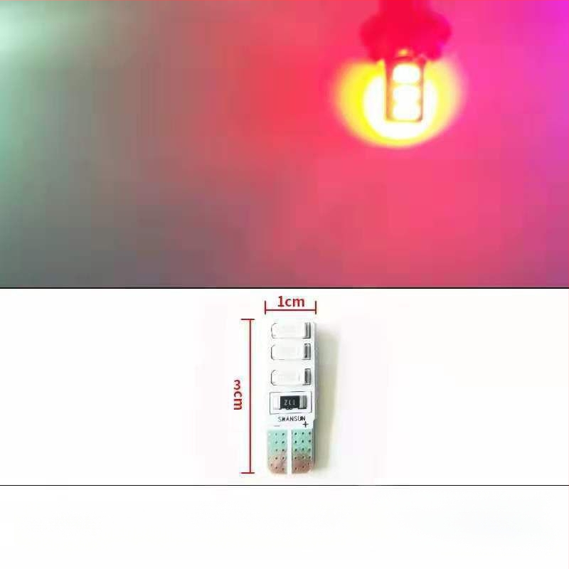 LED T10 įterptas burbulas platus indikatorius šviesos sunkvežimiams, 12-24V, 3W, 0.2A, vidaus skaityimui ir numerio apšvietimui