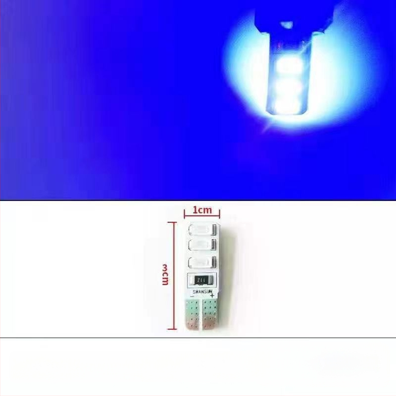 LED T10 įterptas burbulas platus indikatorius šviesos sunkvežimiams, 12-24V, 3W, 0.2A, vidaus skaityimui ir numerio apšvietimui