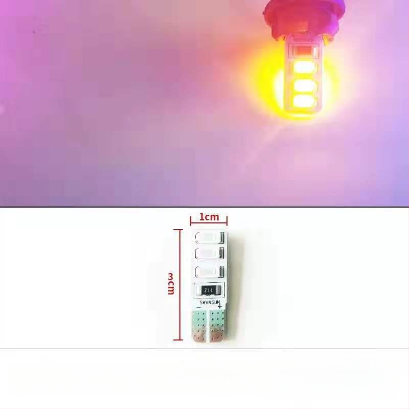 LED T10 įterptas burbulas platus indikatorius šviesos sunkvežimiams, 12-24V, 3W, 0.2A, vidaus skaityimui ir numerio apšvietimui