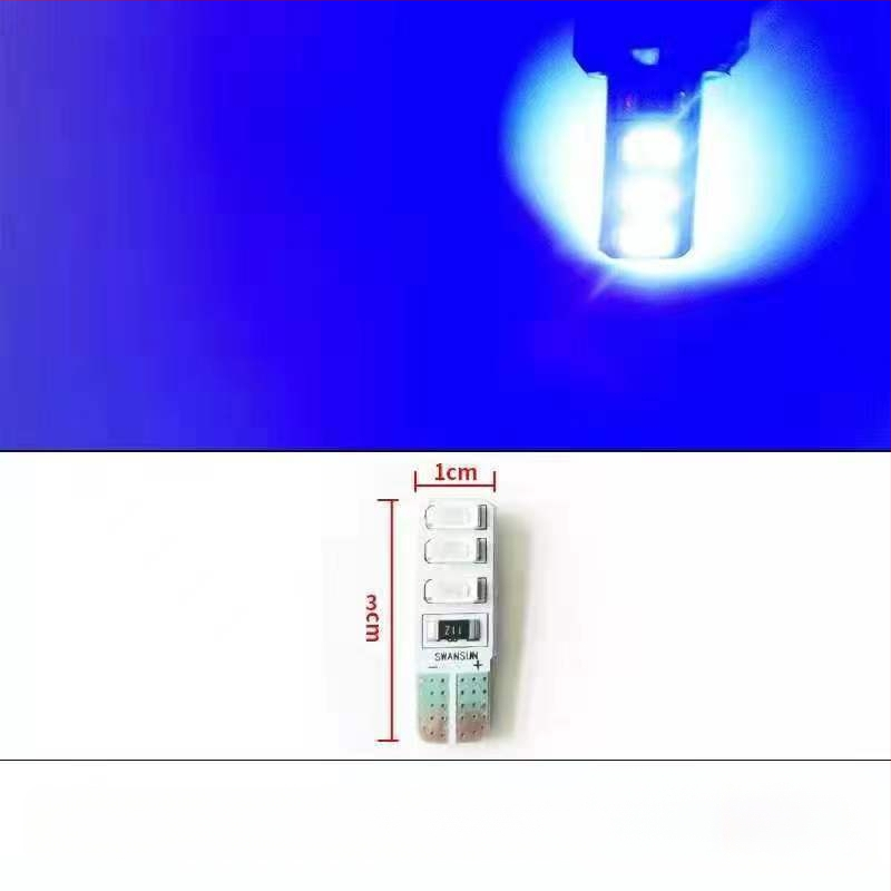 LED T10 įterptas burbulas platus indikatorius šviesos sunkvežimiams, 12-24V, 3W, 0.2A, vidaus skaityimui ir numerio apšvietimui