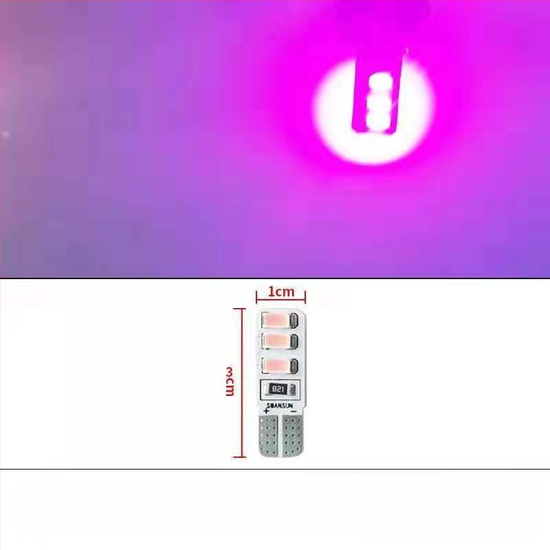 LED T10 įterptas burbulas platus indikatorius šviesos sunkvežimiams, 12-24V, 3W, 0.2A, vidaus skaityimui ir numerio apšvietimui