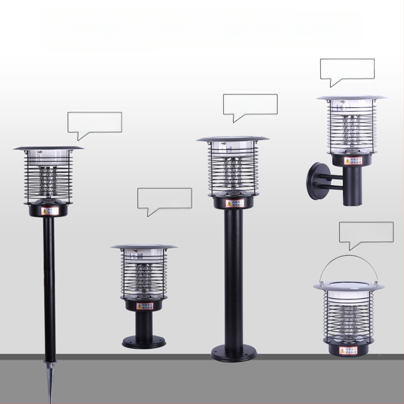 Napelemes kültéri LED szúnyogirtó lámpa, vízálló, 31–40 m² területre, 0–180°-ban állítható, rozsdamentes acél ház