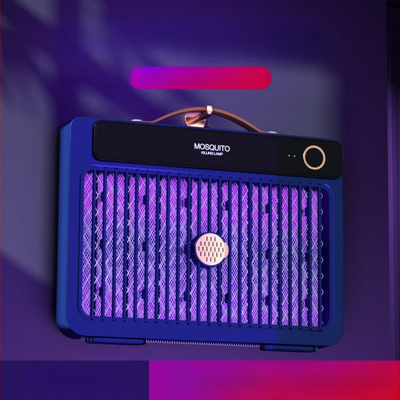 LED-es világítású elektromos szúnyogriasztó lámpa, beépített 1001–1600 mAh akkumulátorral, 41–60 m²-es területhez, üzemidő 6–8 óra