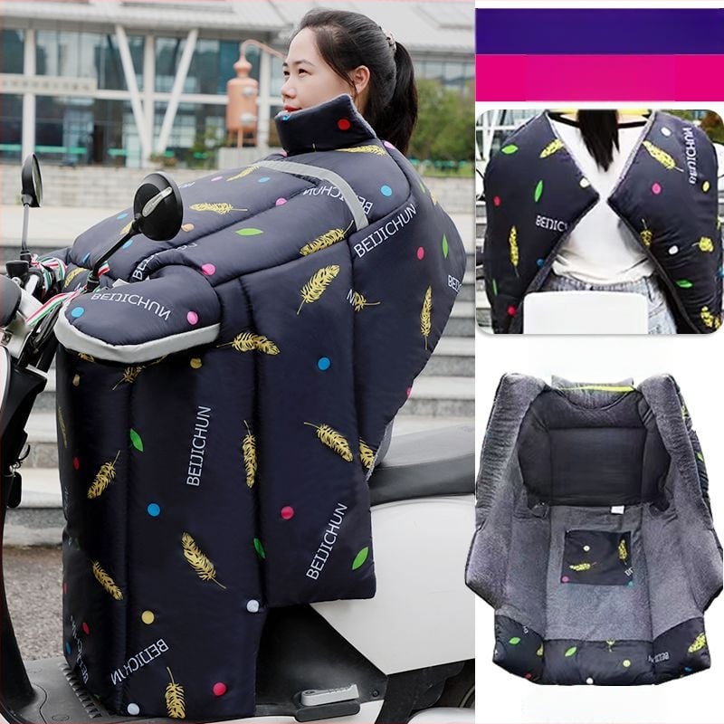 Elektrilise esiklaasi kate – paks plüüsmaterjalist kate, külmavastane ja soe, päikesekaitse kaelale