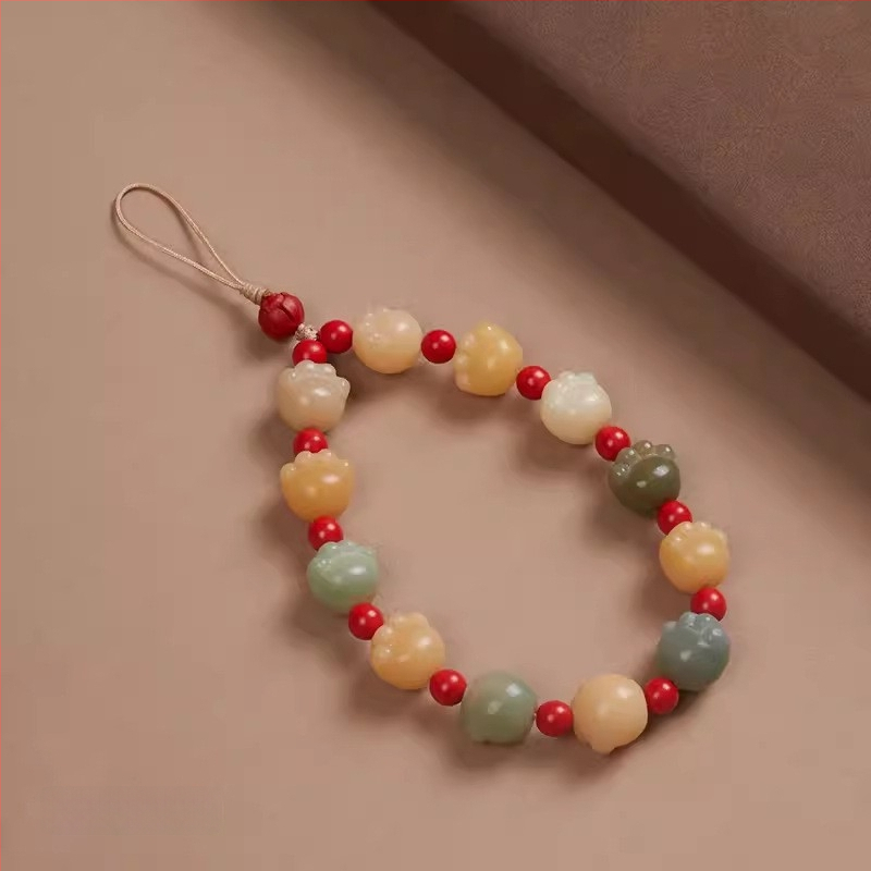 Телефонна висулка Bodhi – тъкана, животинска форма, декоративен ремък за телефон