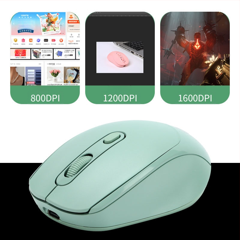 Bežični miš s dvostrukim režimom, tih rad, 1600 DPI, model yy-01, 2.4G Bluetooth, kompatibilno sa stolnim računalom i prijenosnikom