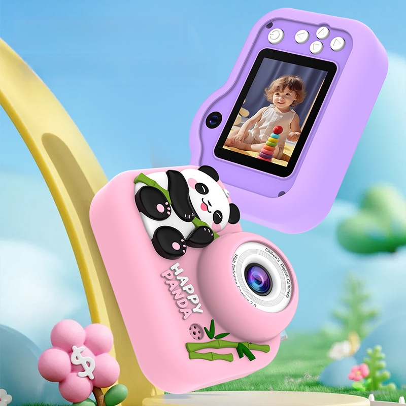 Детски дигитален фотоапарат I5-72 със 2.0-инчов LCD екран, 12–20 MP пиксели, слот за карта памет, живот на батерията 1–3 часа, корпус от силиконов пластмаса