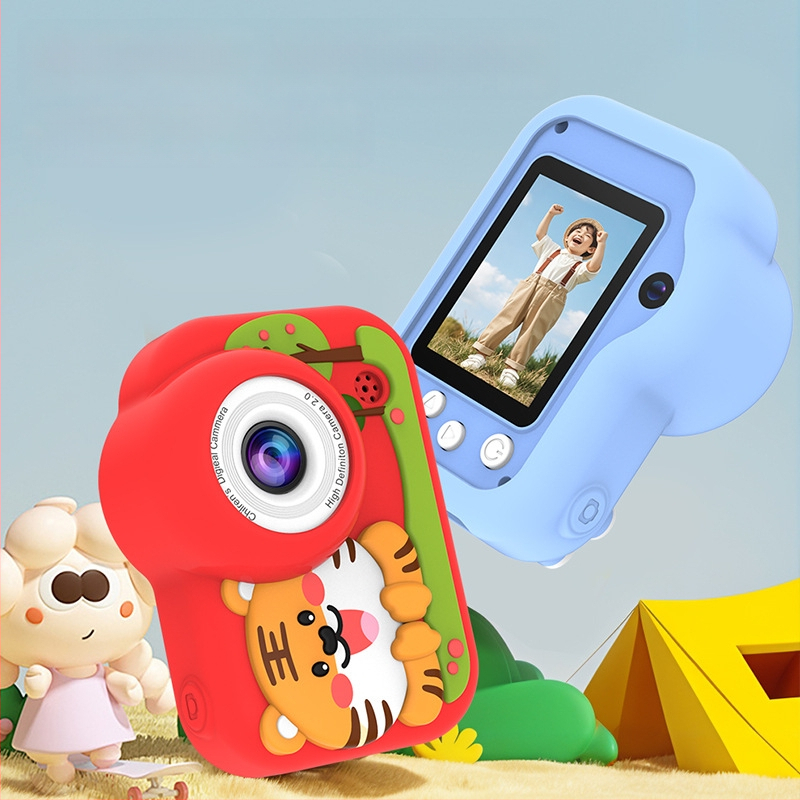 Детски дигитален фотоапарат I5-72 със 2.0-инчов LCD екран, 12–20 MP пиксели, слот за карта памет, живот на батерията 1–3 часа, корпус от силиконов пластмаса