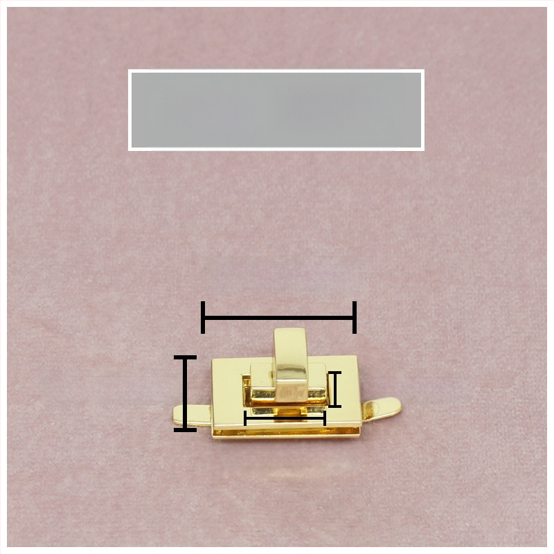 Комплект катарами за чанти — въртящо се заключване, квадратно заключване, метална изработка, Zhuoyue