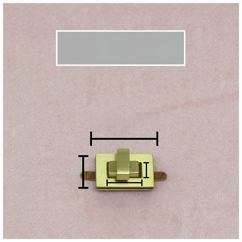 Комплект катарами за чанти — въртящо се заключване, квадратно заключване, метална изработка, Zhuoyue