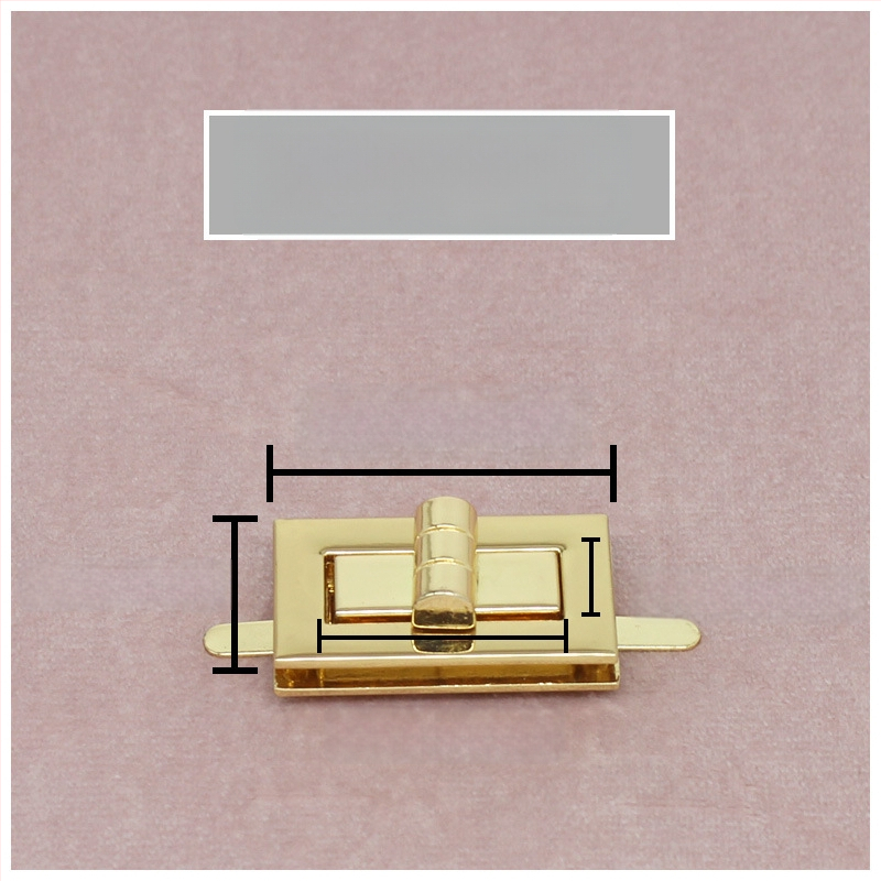 Комплект катарами за чанти — въртящо се заключване, квадратно заключване, метална изработка, Zhuoyue