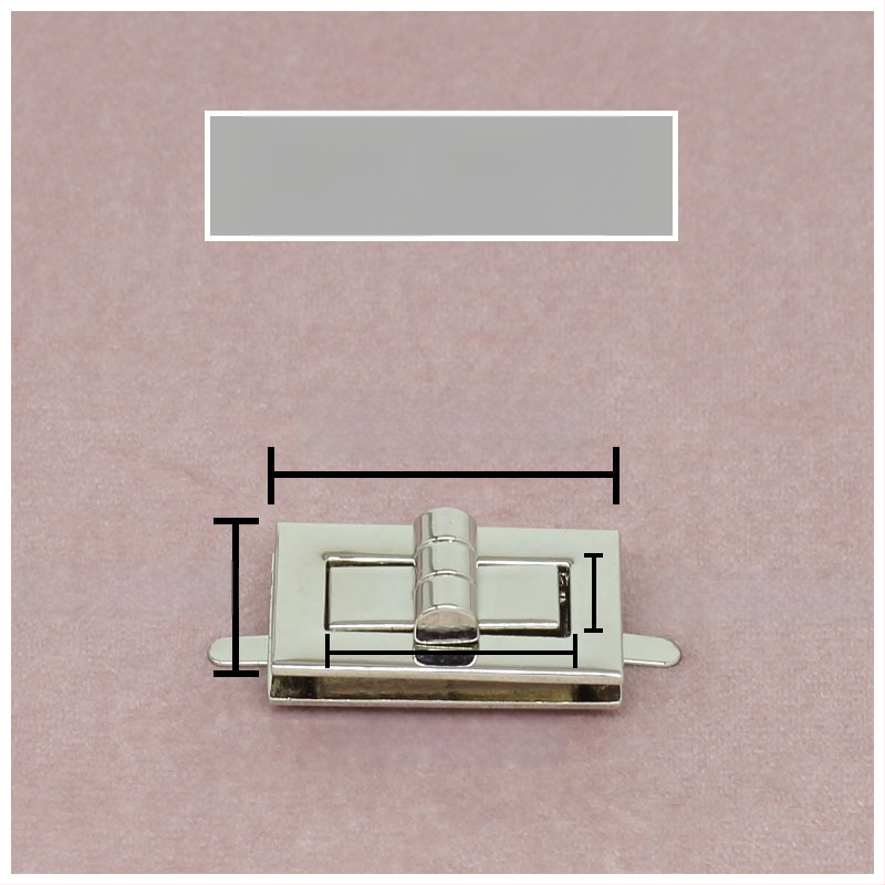 Комплект катарами за чанти — въртящо се заключване, квадратно заключване, метална изработка, Zhuoyue