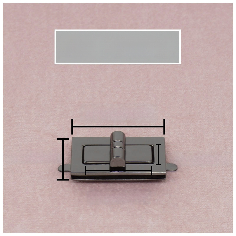 Комплект катарами за чанти — въртящо се заключване, квадратно заключване, метална изработка, Zhuoyue