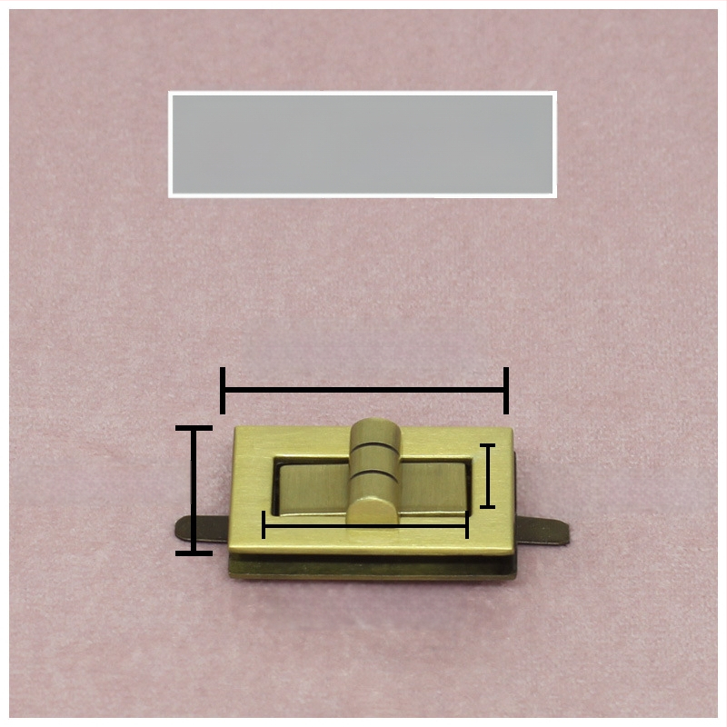 Комплект катарами за чанти — въртящо се заключване, квадратно заключване, метална изработка, Zhuoyue