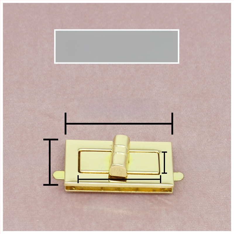 Комплект катарами за чанти — въртящо се заключване, квадратно заключване, метална изработка, Zhuoyue