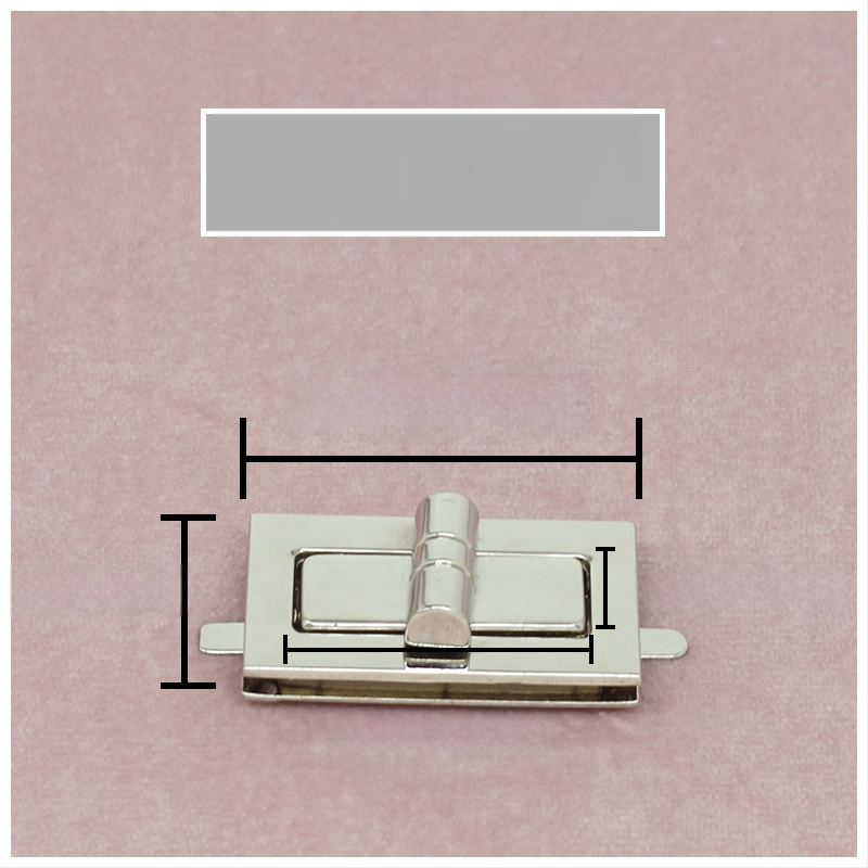 Комплект катарами за чанти — въртящо се заключване, квадратно заключване, метална изработка, Zhuoyue