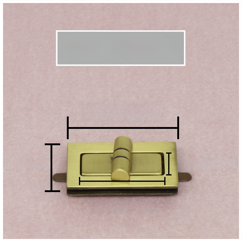 Комплект катарами за чанти — въртящо се заключване, квадратно заключване, метална изработка, Zhuoyue