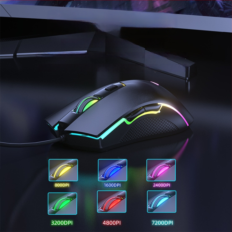 Wolf Spider S28 optički gaming miš, 7200 DPI, 6 tipki, USB kabelski, dodirni kotačić za pomicanje