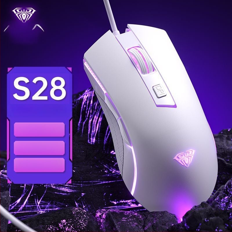 Wolf Spider S28 optički gaming miš, 7200 DPI, 6 tipki, USB kabelski, dodirni kotačić za pomicanje