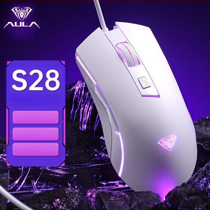 Wolf Spider S28 optički gaming miš, 7200 DPI, 6 tipki, USB kabelski, dodirni kotačić za pomicanje