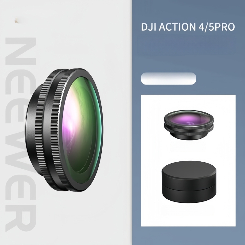 DJI Action 5 Pro/6/4 filtrų rinkinys: CPL stiklo filtras, NDUV filtras, greitas magnetinis atleidimas objektyvo apsaugos filtras