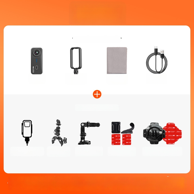 Mountain Dog G10 sporta kamera motocikliem, ūdensizturīga, vlog kamera, 16 MP, TF atmiņas karte, 2 stundu darbības laiks