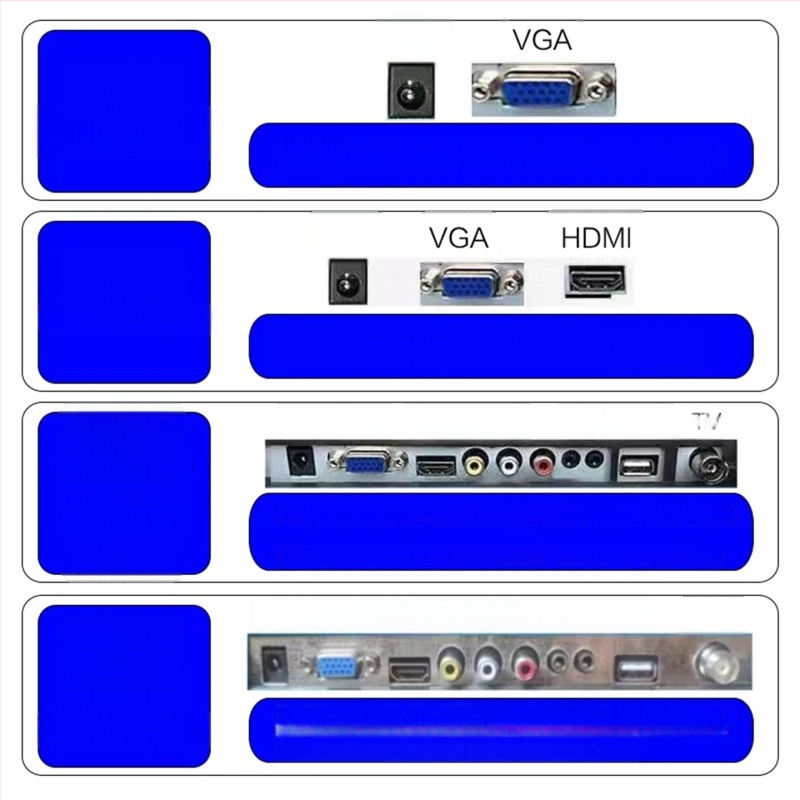 12HS LCD monitorius kompiuteriui — 1280x800 raiška, LCD ekranas, pakavimo parinktys 1–4