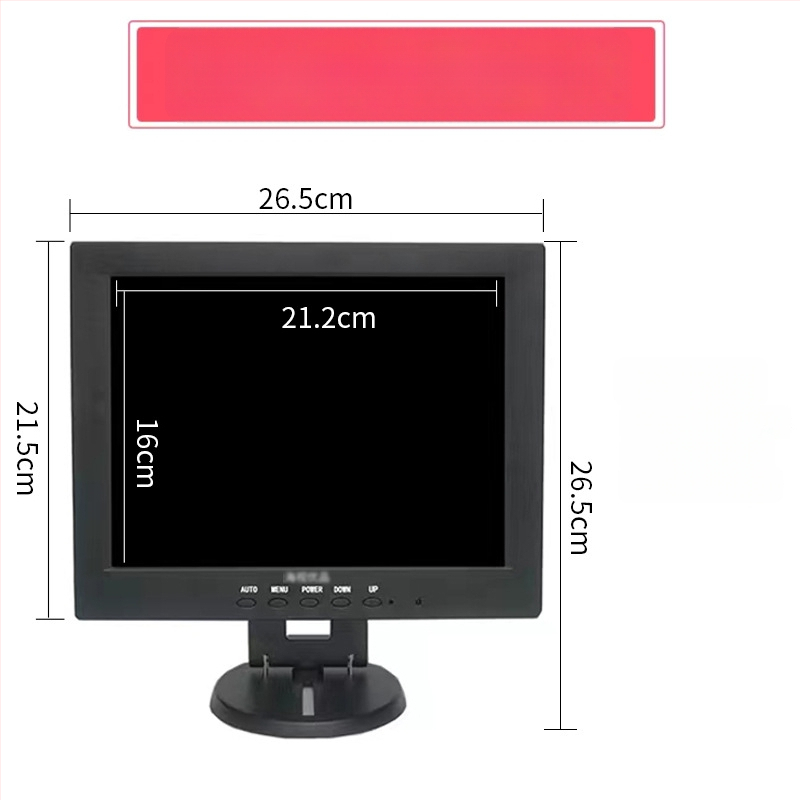 12HS LCD monitorius kompiuteriui — 1280x800 raiška, LCD ekranas, pakavimo parinktys 1–4