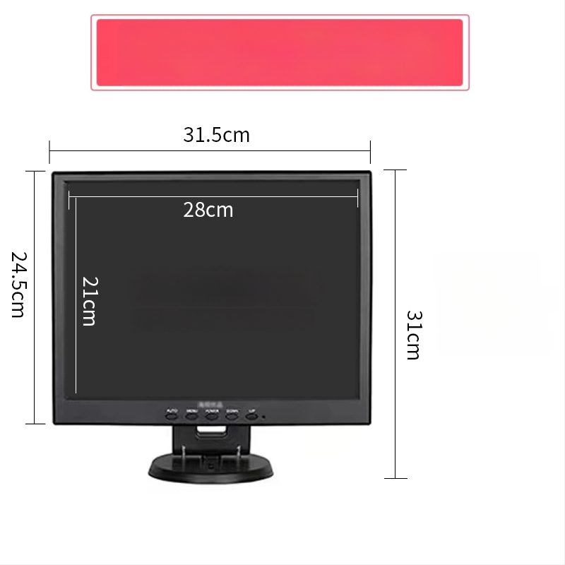12HS LCD monitorius kompiuteriui — 1280x800 raiška, LCD ekranas, pakavimo parinktys 1–4