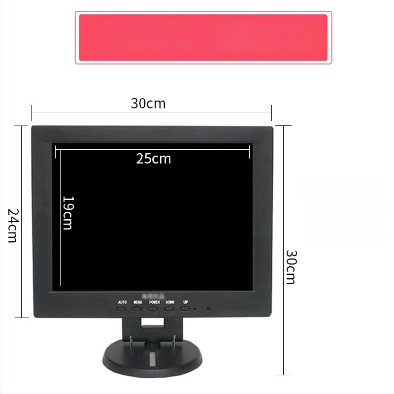 12HS LCD monitorius kompiuteriui — 1280x800 raiška, LCD ekranas, pakavimo parinktys 1–4