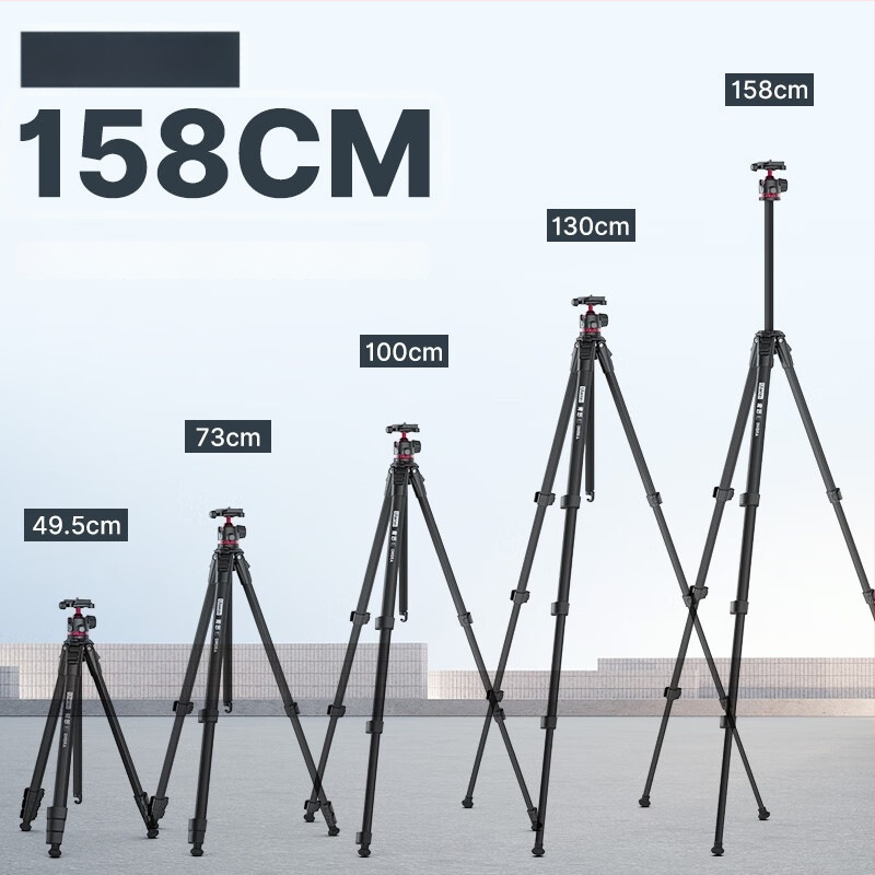 Statīvs ar lodīšu galvu, universālais modelis kamerai, DSLR un viedtālrunim