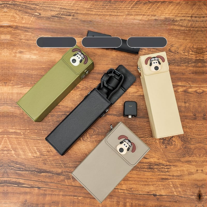 Θήκη Osmo Pocket 3 για κάμερα – εξωτερικό συνθετικό δέρμα, επένδυση από καμβά, ζώνη crossbody, unisex