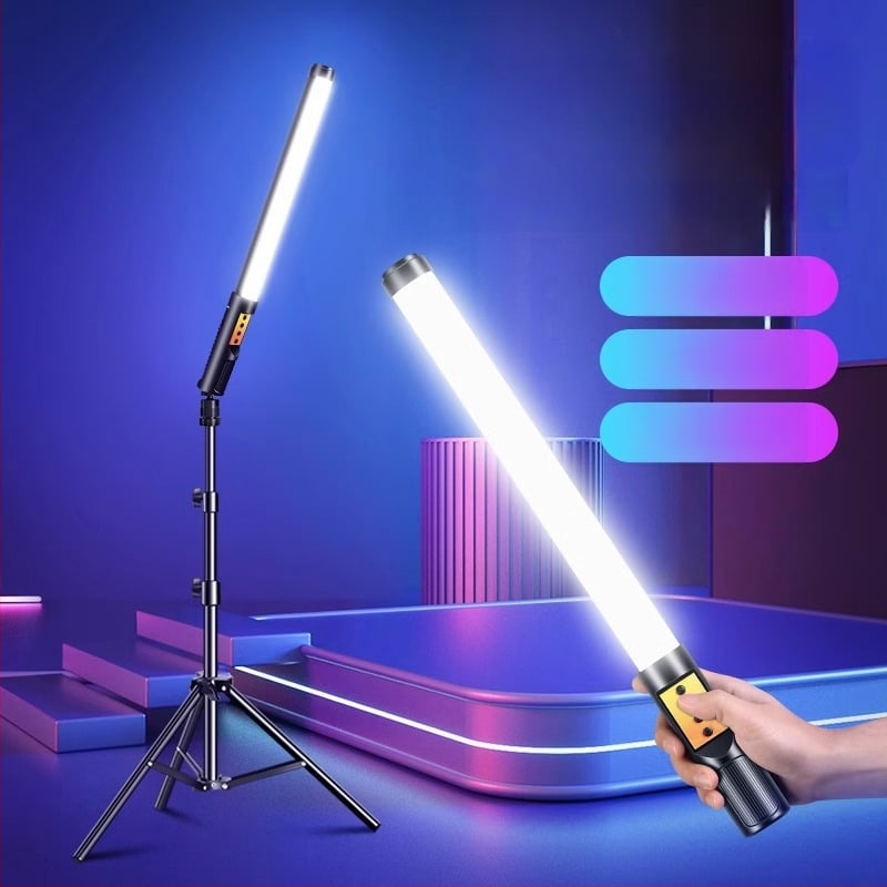 Φορητός φωτισμός φωτογράφισης HM-BD με RGB LED, 10W, ρυθμιζόμενος, RGB φωτισμός, ανεξάρτητη τροφοδοσία Type-C, εμβέλεια 1–2 m