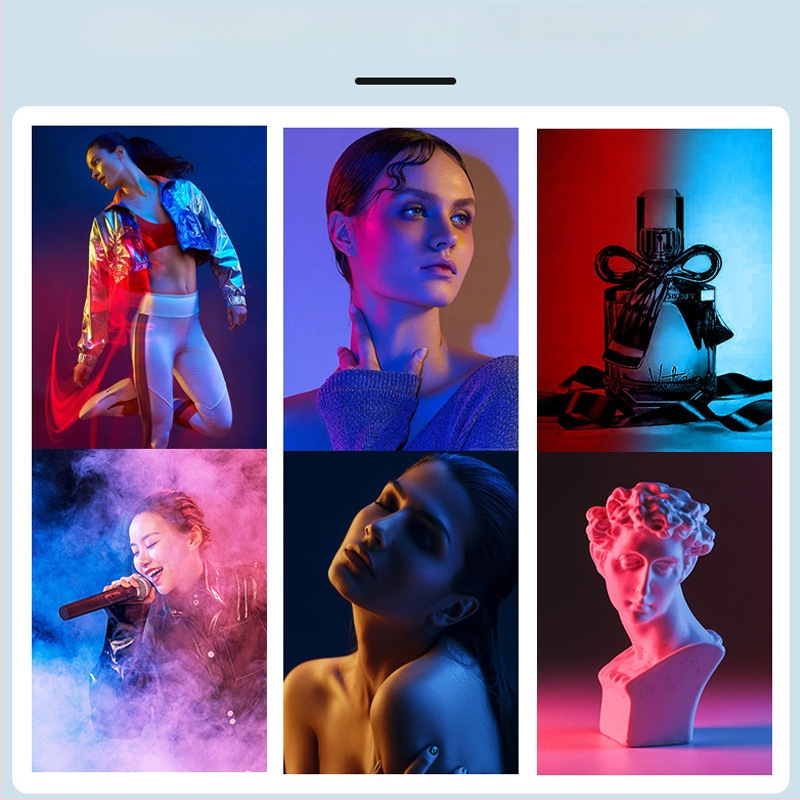 Φορητός φωτισμός φωτογράφισης HM-BD με RGB LED, 10W, ρυθμιζόμενος, RGB φωτισμός, ανεξάρτητη τροφοδοσία Type-C, εμβέλεια 1–2 m