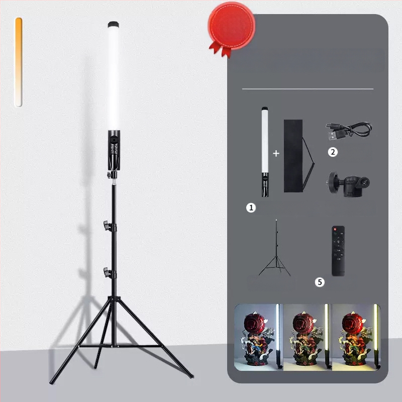 Φορητός φωτισμός φωτογράφισης HM-BD με RGB LED, 10W, ρυθμιζόμενος, RGB φωτισμός, ανεξάρτητη τροφοδοσία Type-C, εμβέλεια 1–2 m