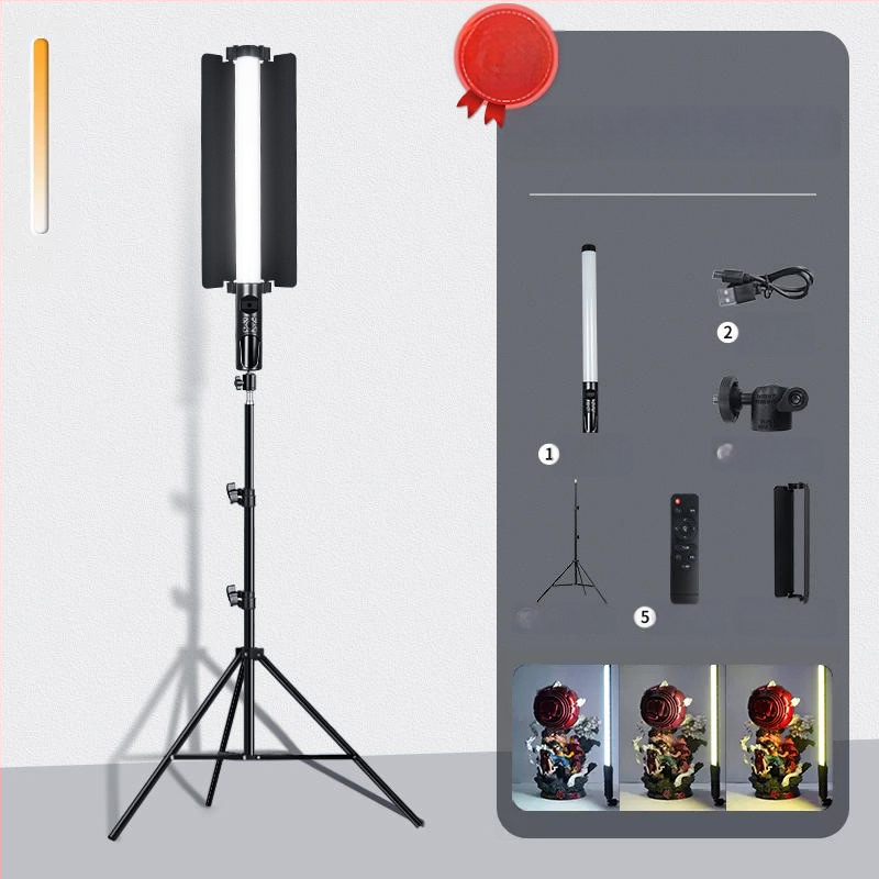 Φορητός φωτισμός φωτογράφισης HM-BD με RGB LED, 10W, ρυθμιζόμενος, RGB φωτισμός, ανεξάρτητη τροφοδοσία Type-C, εμβέλεια 1–2 m