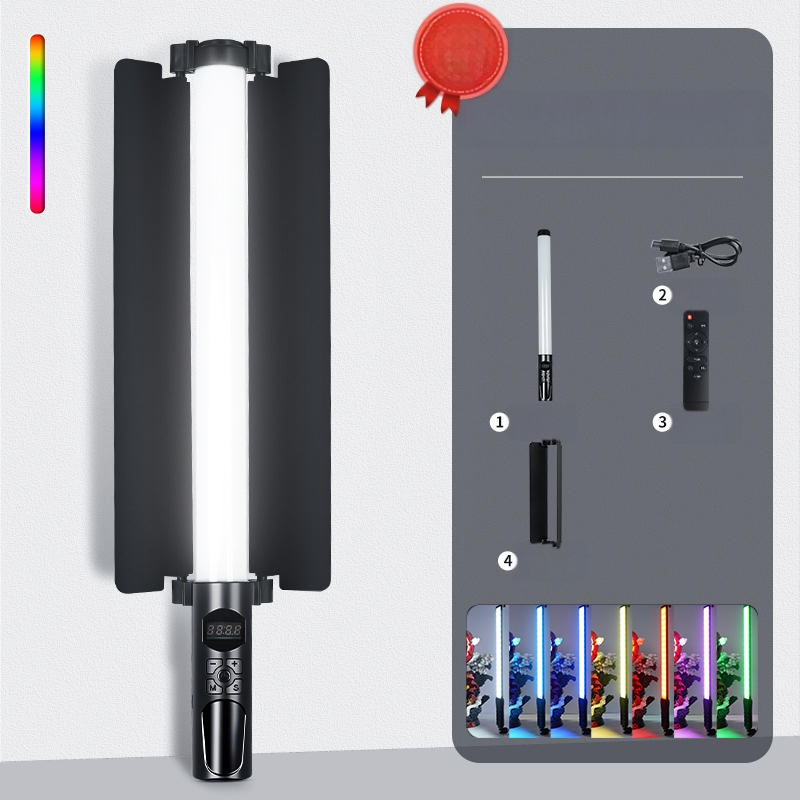 Φορητός φωτισμός φωτογράφισης HM-BD με RGB LED, 10W, ρυθμιζόμενος, RGB φωτισμός, ανεξάρτητη τροφοδοσία Type-C, εμβέλεια 1–2 m