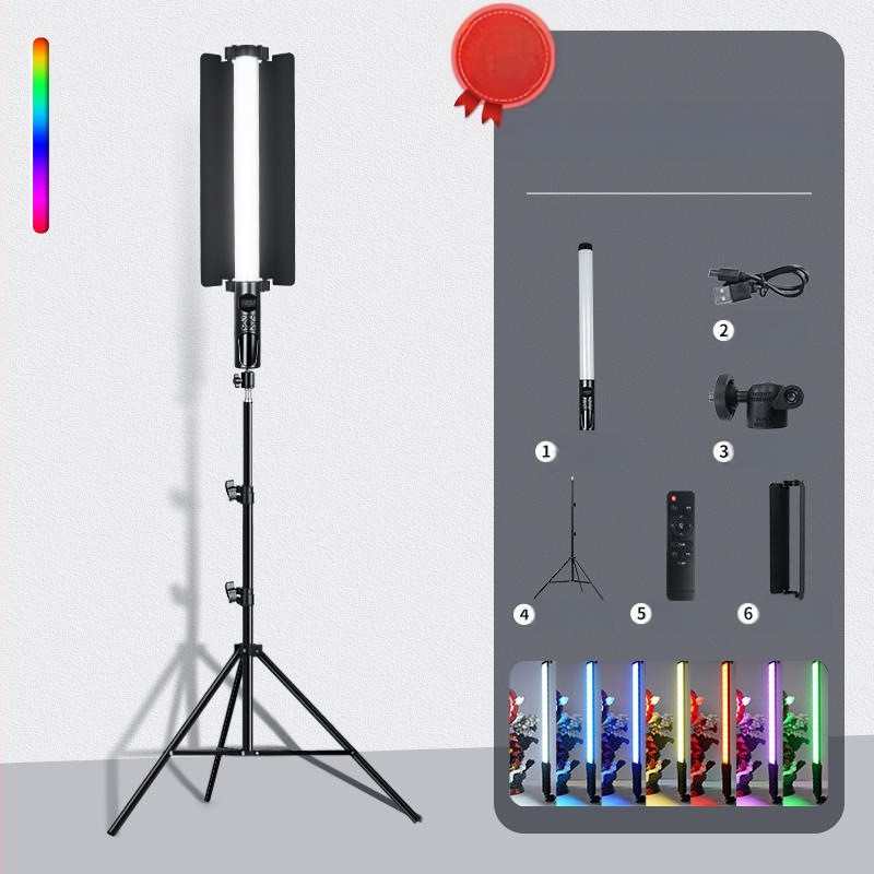 Φορητός φωτισμός φωτογράφισης HM-BD με RGB LED, 10W, ρυθμιζόμενος, RGB φωτισμός, ανεξάρτητη τροφοδοσία Type-C, εμβέλεια 1–2 m