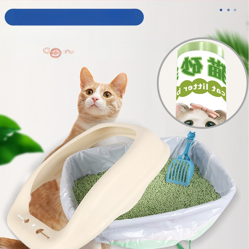 Σάκος απορριμμάτων γάτας με κορδόνι και λαβή, παχύτερο HDPE, κυλιόμενος σχεδιασμός