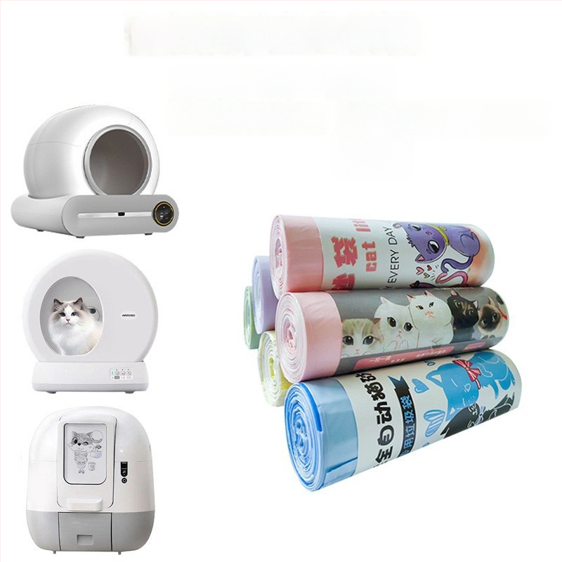 Σάκος απορριμμάτων γάτας με κορδόνι και λαβή, παχύτερο HDPE, κυλιόμενος σχεδιασμός