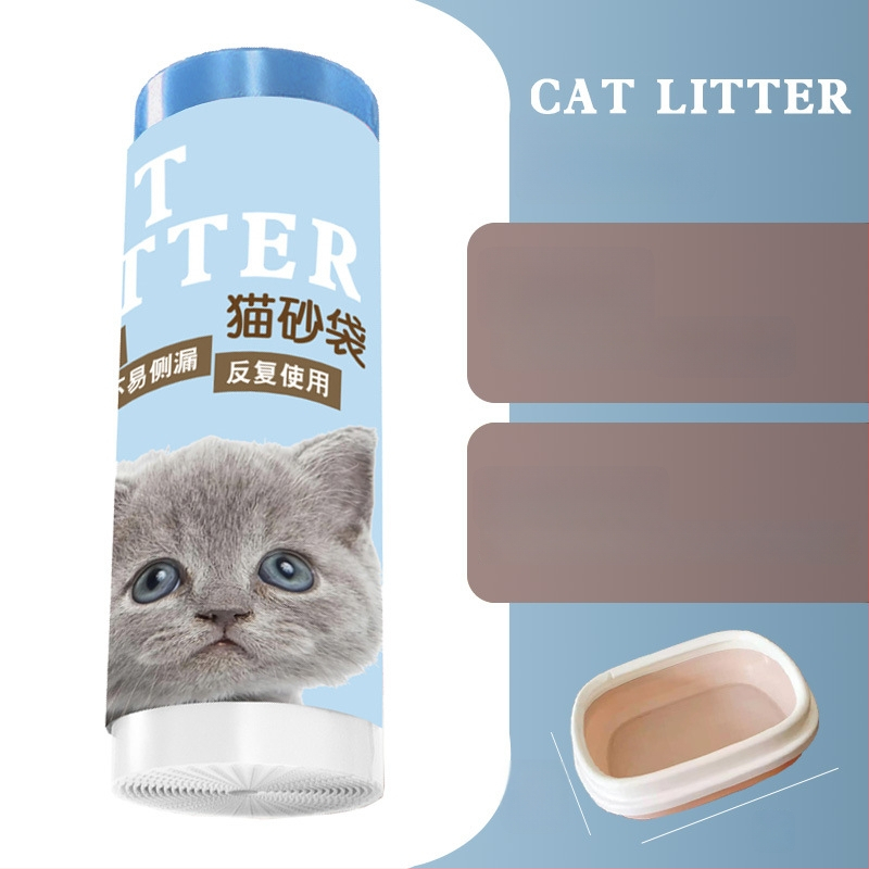 Σάκος απορριμμάτων γάτας με κορδόνι και λαβή, παχύτερο HDPE, κυλιόμενος σχεδιασμός