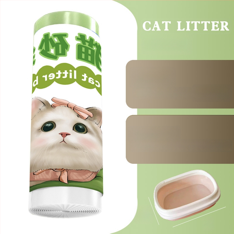 Σάκος απορριμμάτων γάτας με κορδόνι και λαβή, παχύτερο HDPE, κυλιόμενος σχεδιασμός