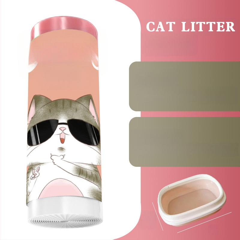 Σάκος απορριμμάτων γάτας με κορδόνι και λαβή, παχύτερο HDPE, κυλιόμενος σχεδιασμός