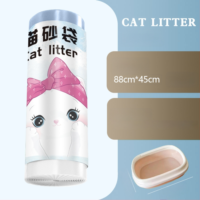 Σάκος απορριμμάτων γάτας με κορδόνι και λαβή, παχύτερο HDPE, κυλιόμενος σχεδιασμός