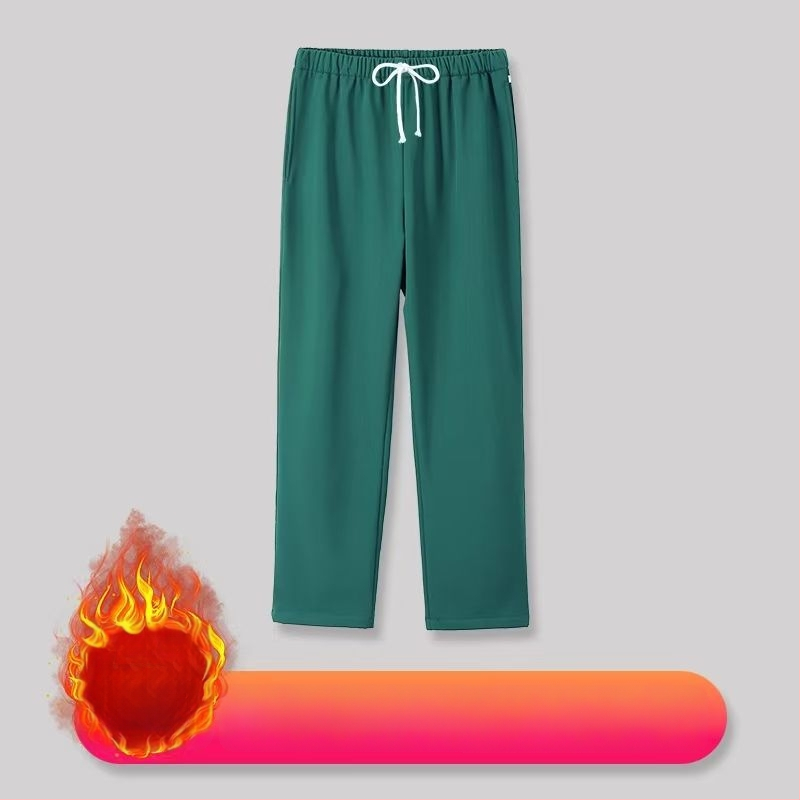 Set scrub unisex pentru clinici dentare și veterinare, căptușit cu fleece, mâneci lungi, costum split (top și bottom), decolteu în V, 90–95% elastan