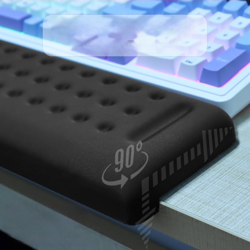 L-образна клавиатурна тава за ръб на бюро – 2-части комплект с опора за предмишница и лакът, подложка за китка, антихлъзгаща повърхност за офис, OEM персонализация