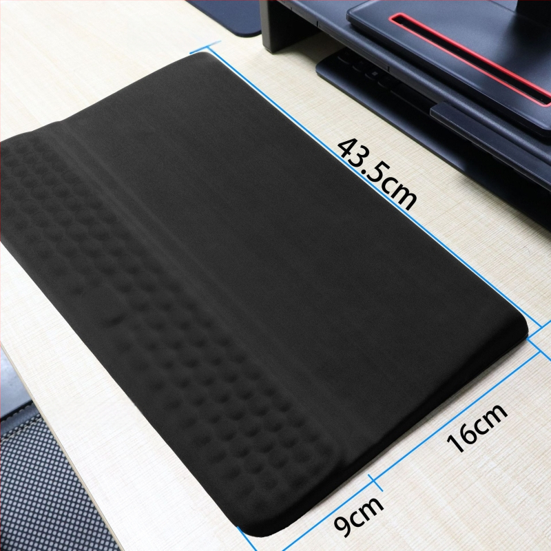 L-образна клавиатурна тава за ръб на бюро – 2-части комплект с опора за предмишница и лакът, подложка за китка, антихлъзгаща повърхност за офис, OEM персонализация