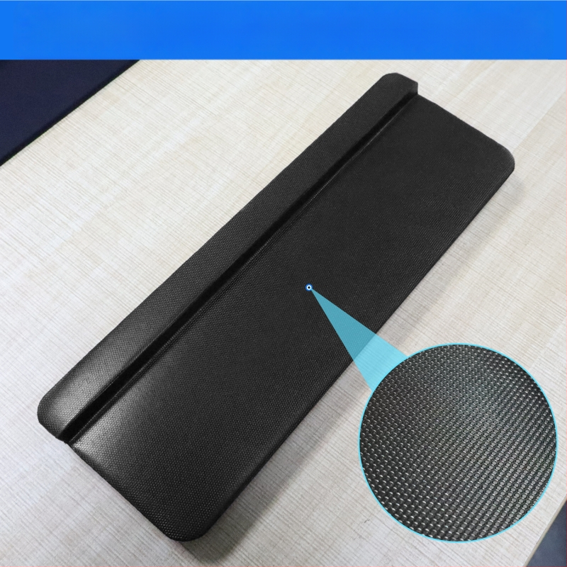 L-образна клавиатурна тава за ръб на бюро – 2-части комплект с опора за предмишница и лакът, подложка за китка, антихлъзгаща повърхност за офис, OEM персонализация