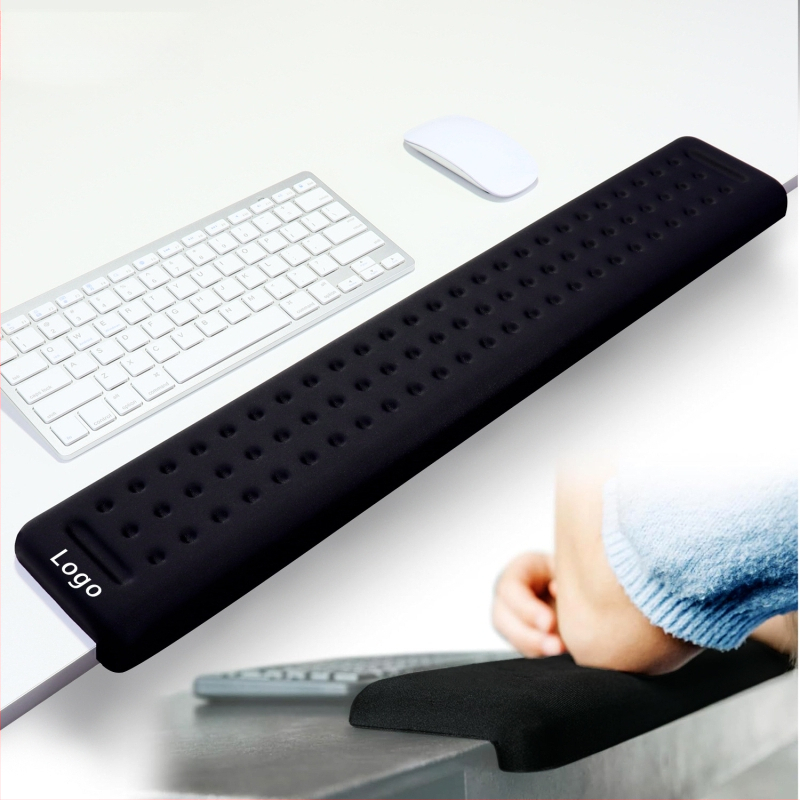 L-образна клавиатурна тава за ръб на бюро – 2-части комплект с опора за предмишница и лакът, подложка за китка, антихлъзгаща повърхност за офис, OEM персонализация